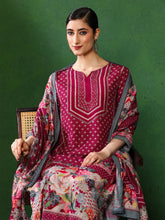 Floral Embroidered A-Line Kurta & Trousers Sets