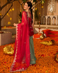 Vesna Pink Solid Chanderi Sharara Set