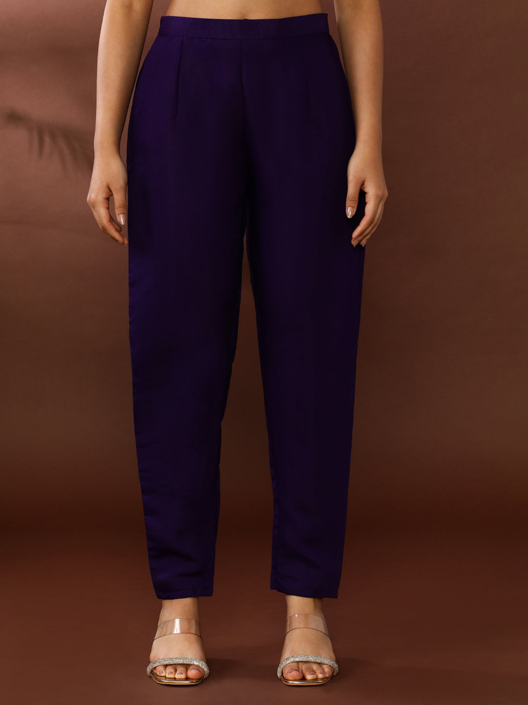 Floral Embroidered Chanderi Cotton Kurta & Trousers Sets