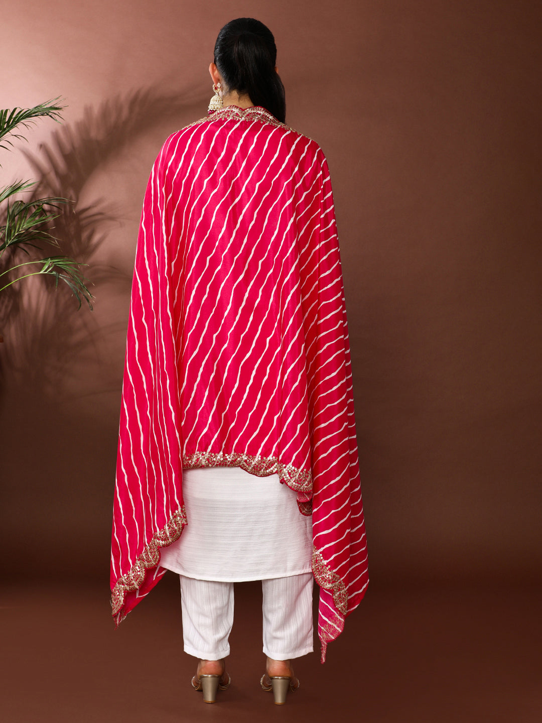 Floral Embroidered Kurta & Trousers Sets