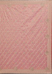 Pink Zariwork Art Silk Saree