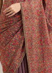 Copper Kashmiri Tissue Saree