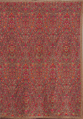 Copper Kashmiri Tissue Saree
