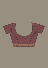 Copper Kashmiri Tissue Saree