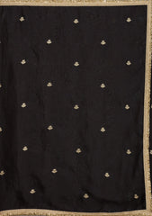 Black Stonework (Gold) Georgette Saree