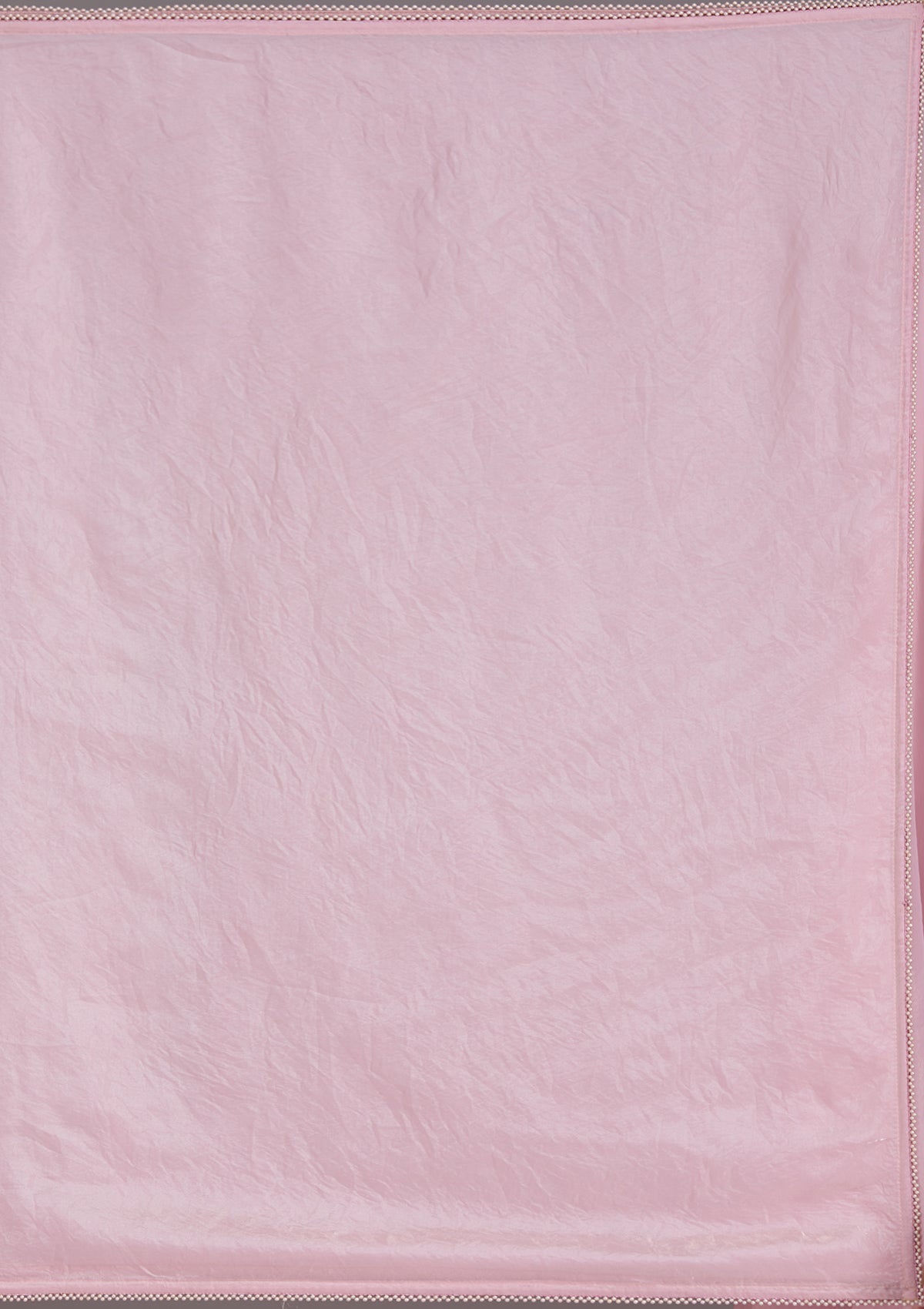 Baby Pink Pearlwork Tissue Saree