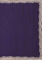 Purple Zariwork (Gold) Tissue Saree