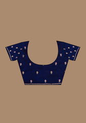 Purple Zariwork (Gold) Tissue Saree