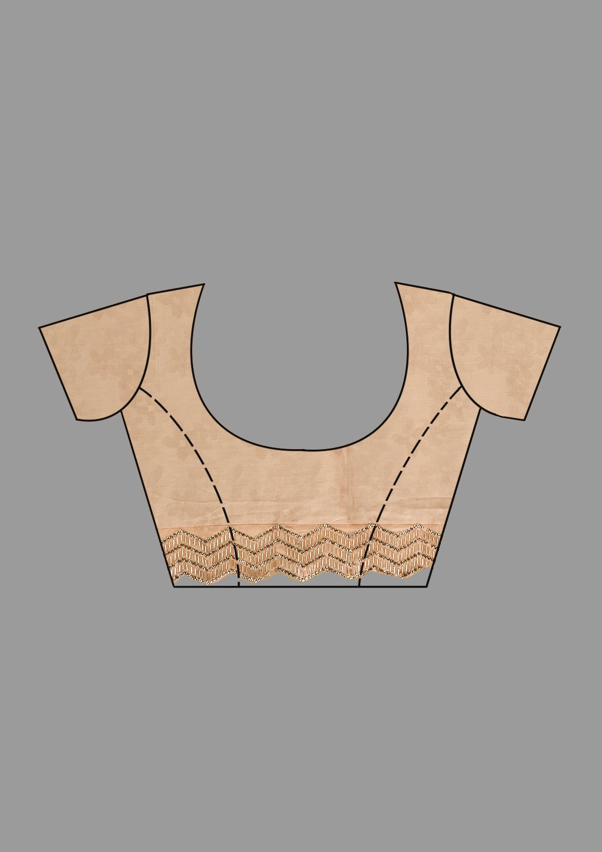 Beige Stonework Georgette Saree