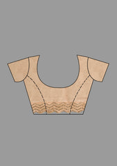 Beige Stonework Georgette Saree