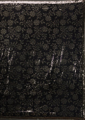 Black Sequins Georgette Saree