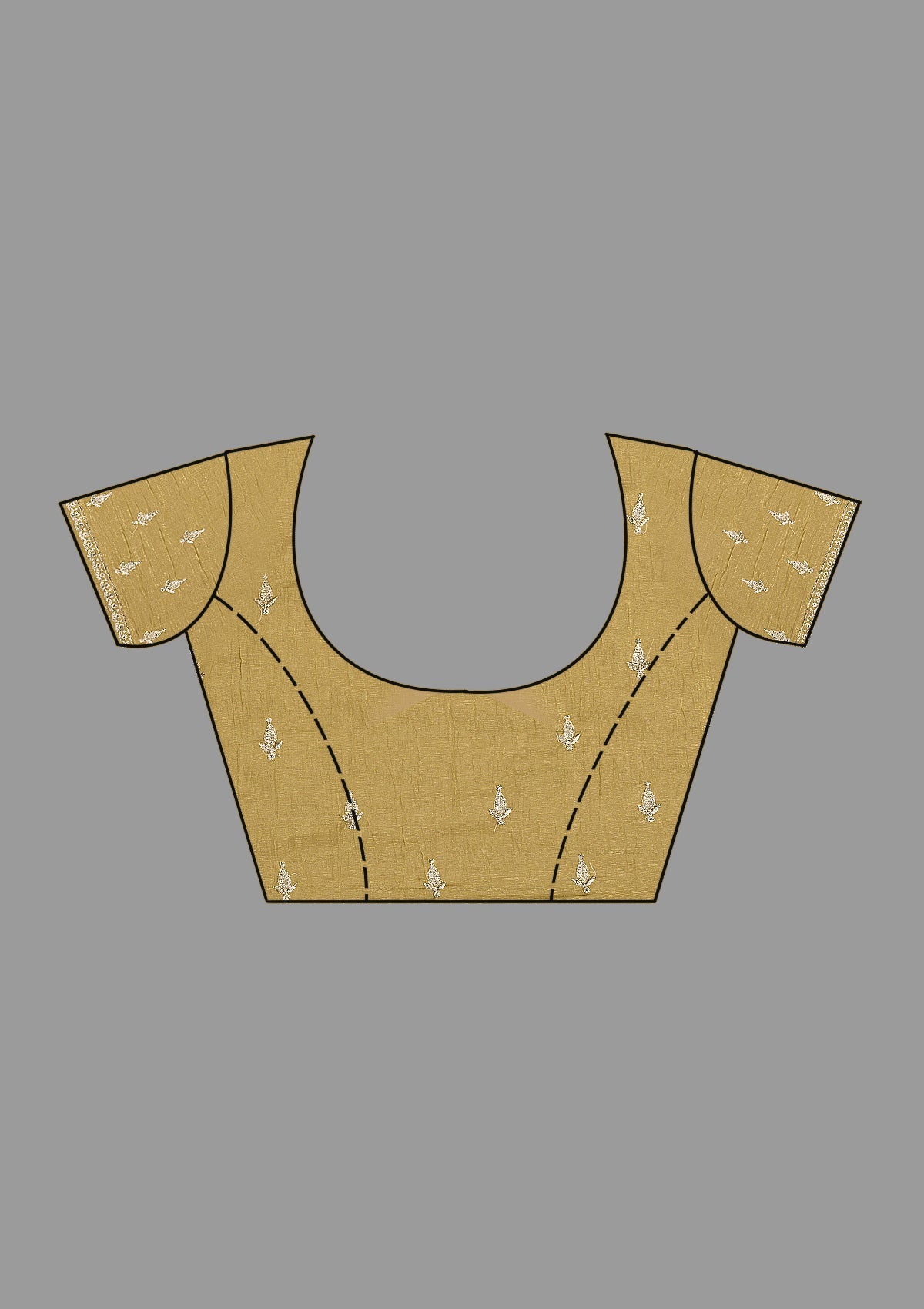 Mehendi Zariwork Tissue Saree