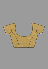 Mehendi Zariwork Tissue Saree