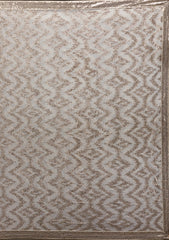 Off White Sequins Georgette Saree