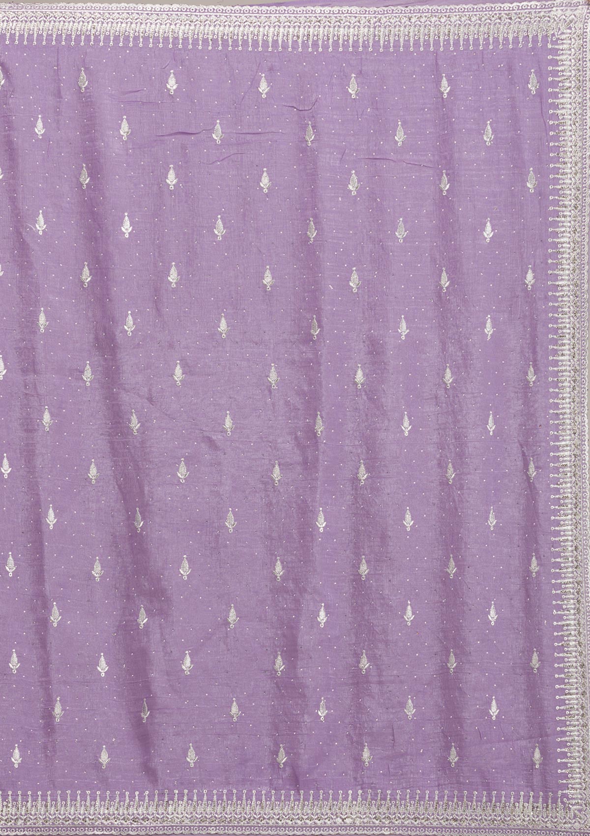 Purple Zariwork Tissue Saree