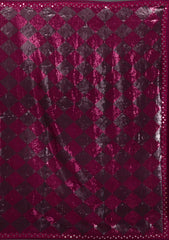 Wine Sequins Georgette Saree
