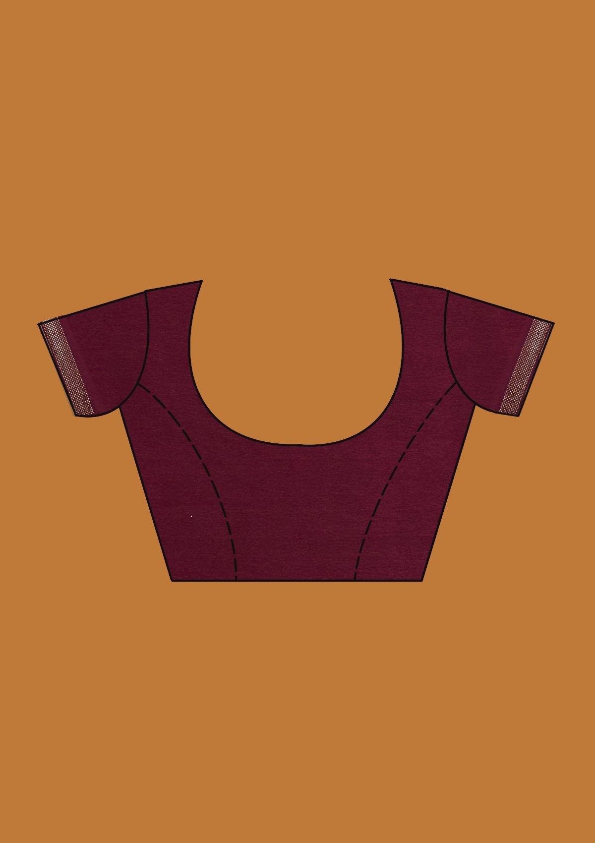 Wine Swarovski Semi Crepe Designer Saree