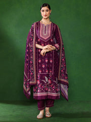 Floral Embroidered A-Line Kurta & Trousers Sets