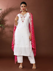 Floral Embroidered Kurta & Trousers Sets