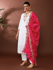 Floral Embroidered Kurta & Trousers Sets
