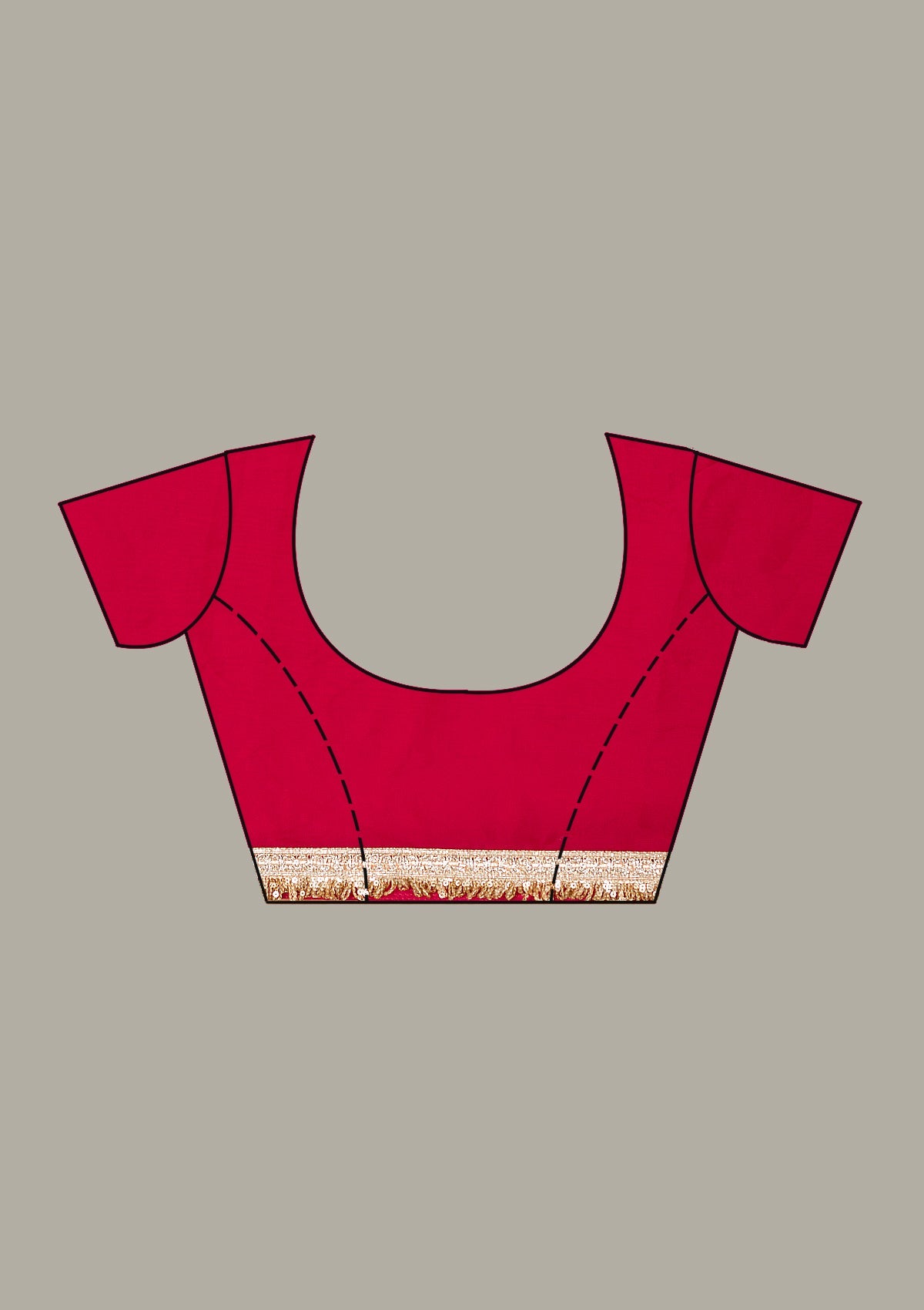 Maroon Zariwork Tissue Saree