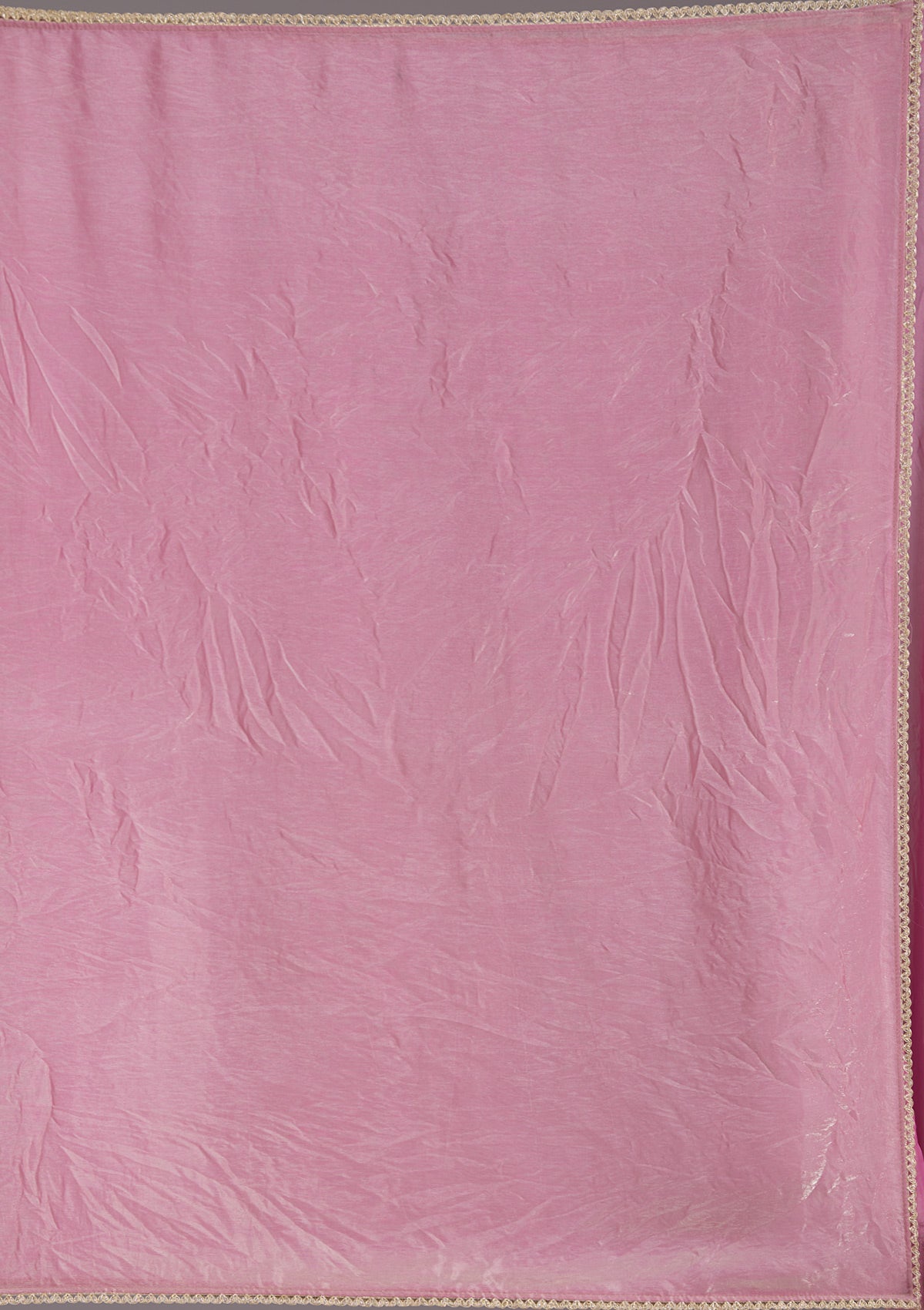 Onion Pink Sequins Organza Saree