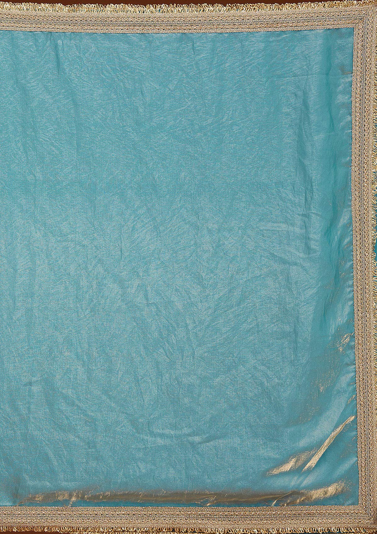 Blue Zariwork (Gold) Tissue Saree