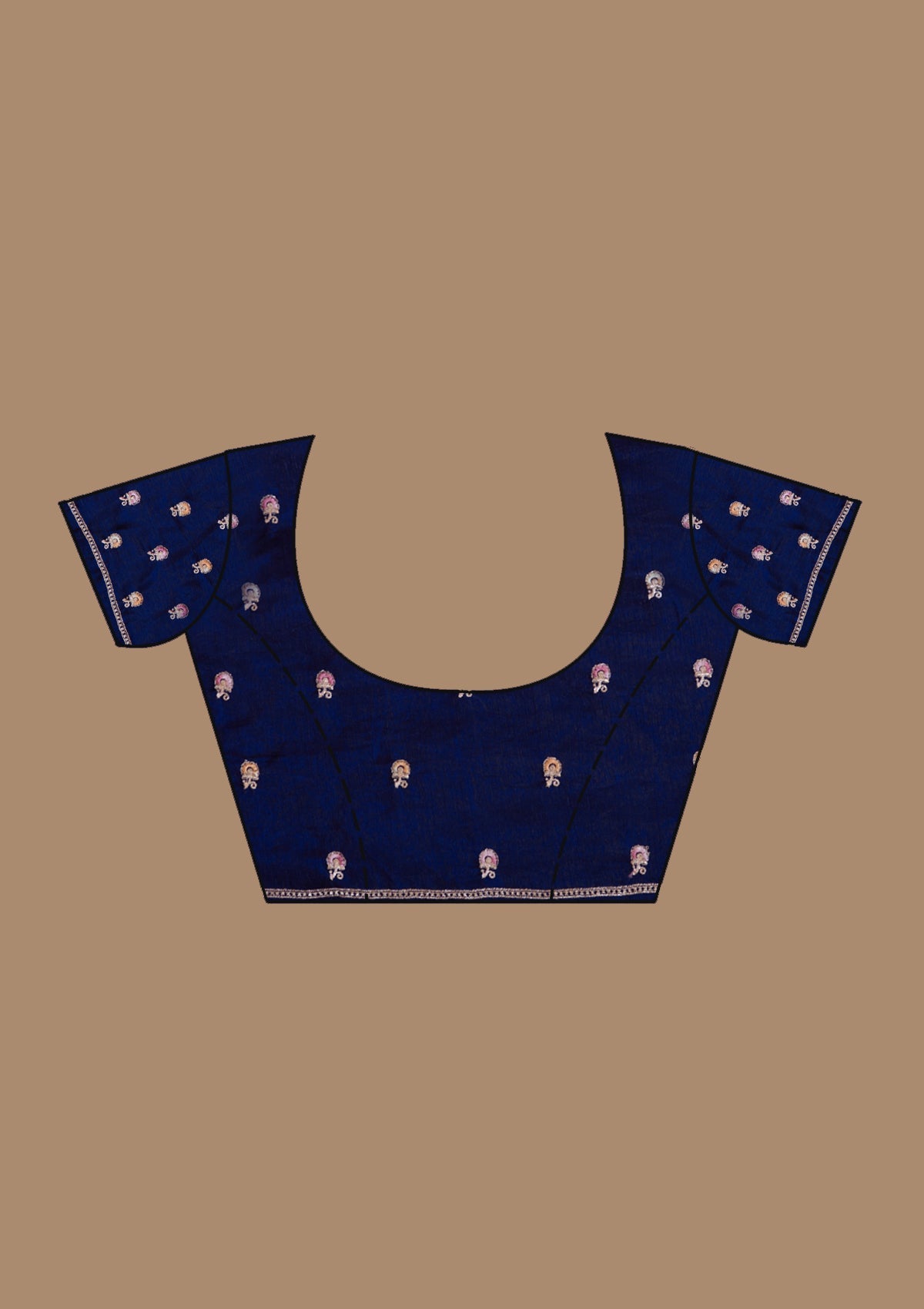 Purple Zariwork (Gold) Tissue Saree