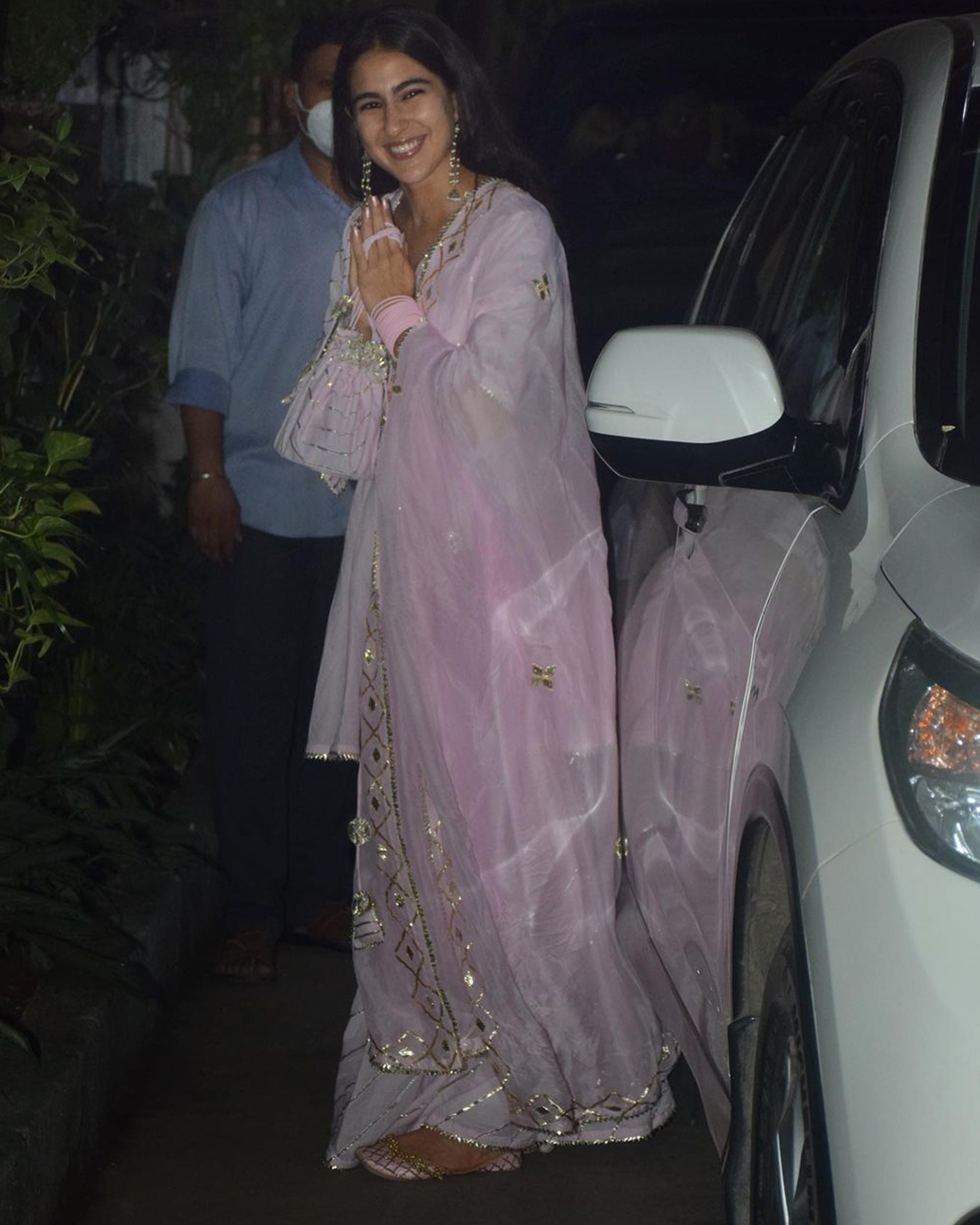 Pink Rhythm Gota Sharara Set