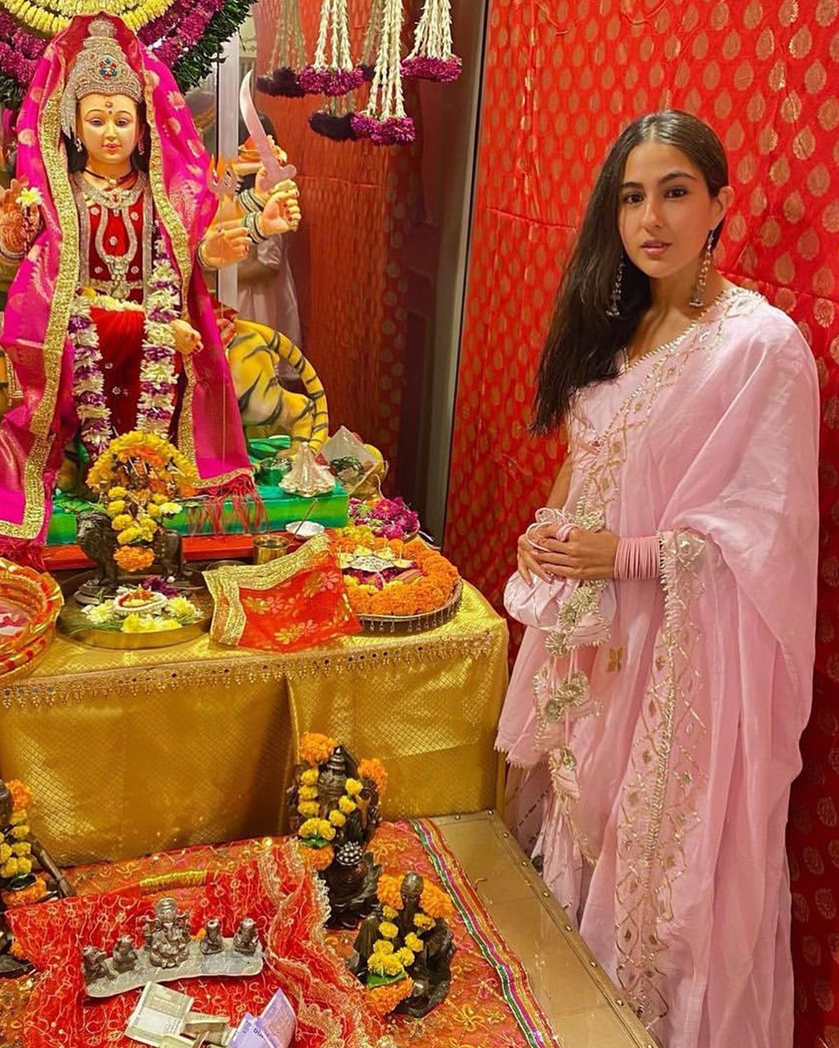 Pink Rhythm Gota Sharara Set