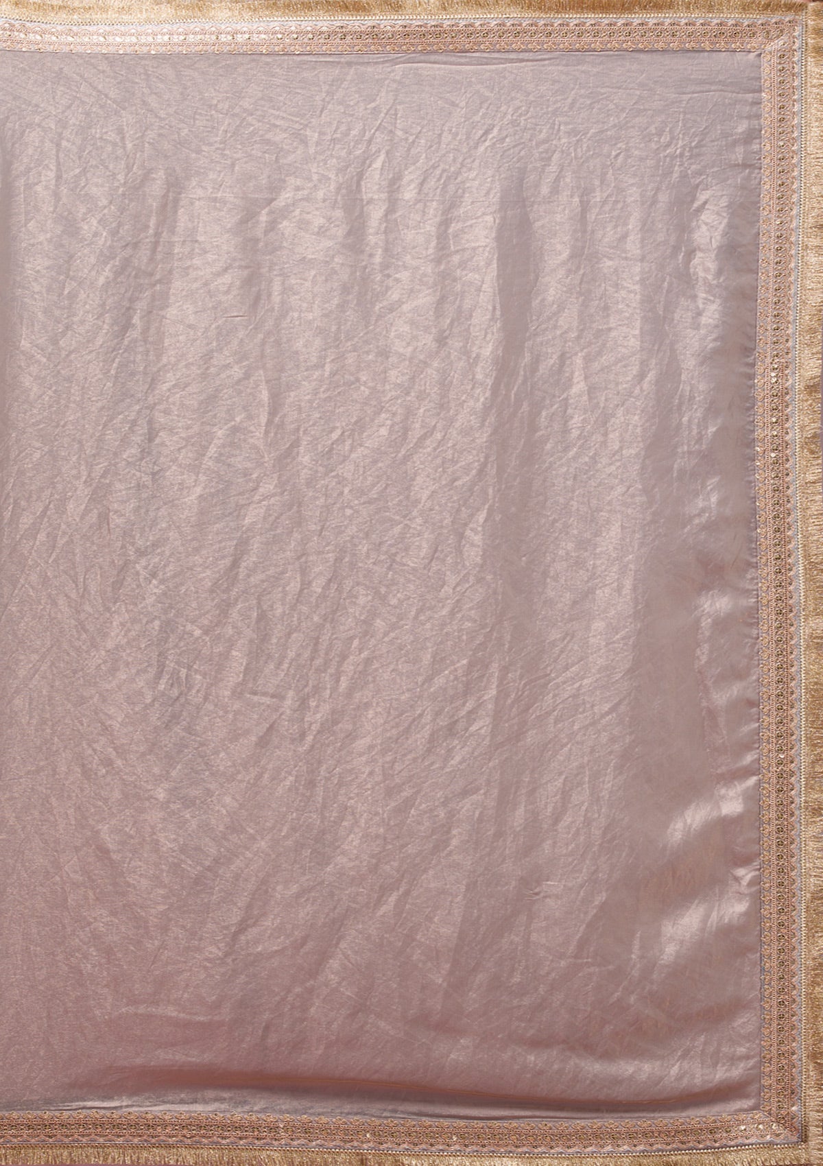 Grey Threadwork Tissue Saree