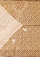 Mehendi Printed Organza Unstitched Salwar Suit