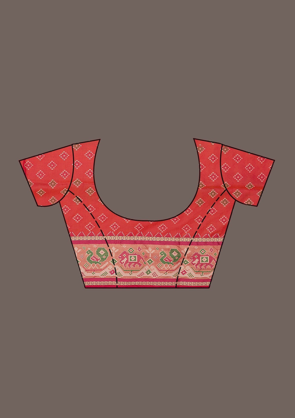 Mustard Printed Silk Saree