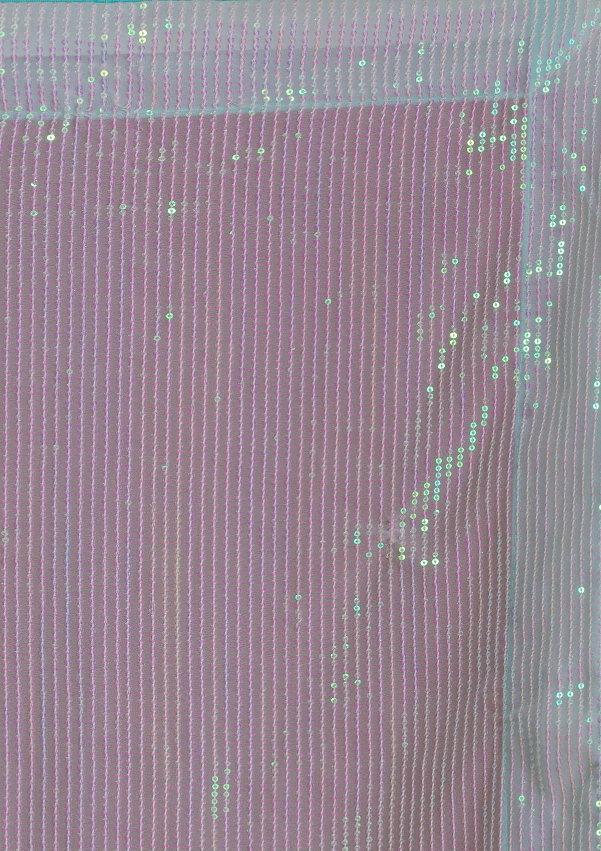 Sky Blue Sequins Georgette Designer Saree