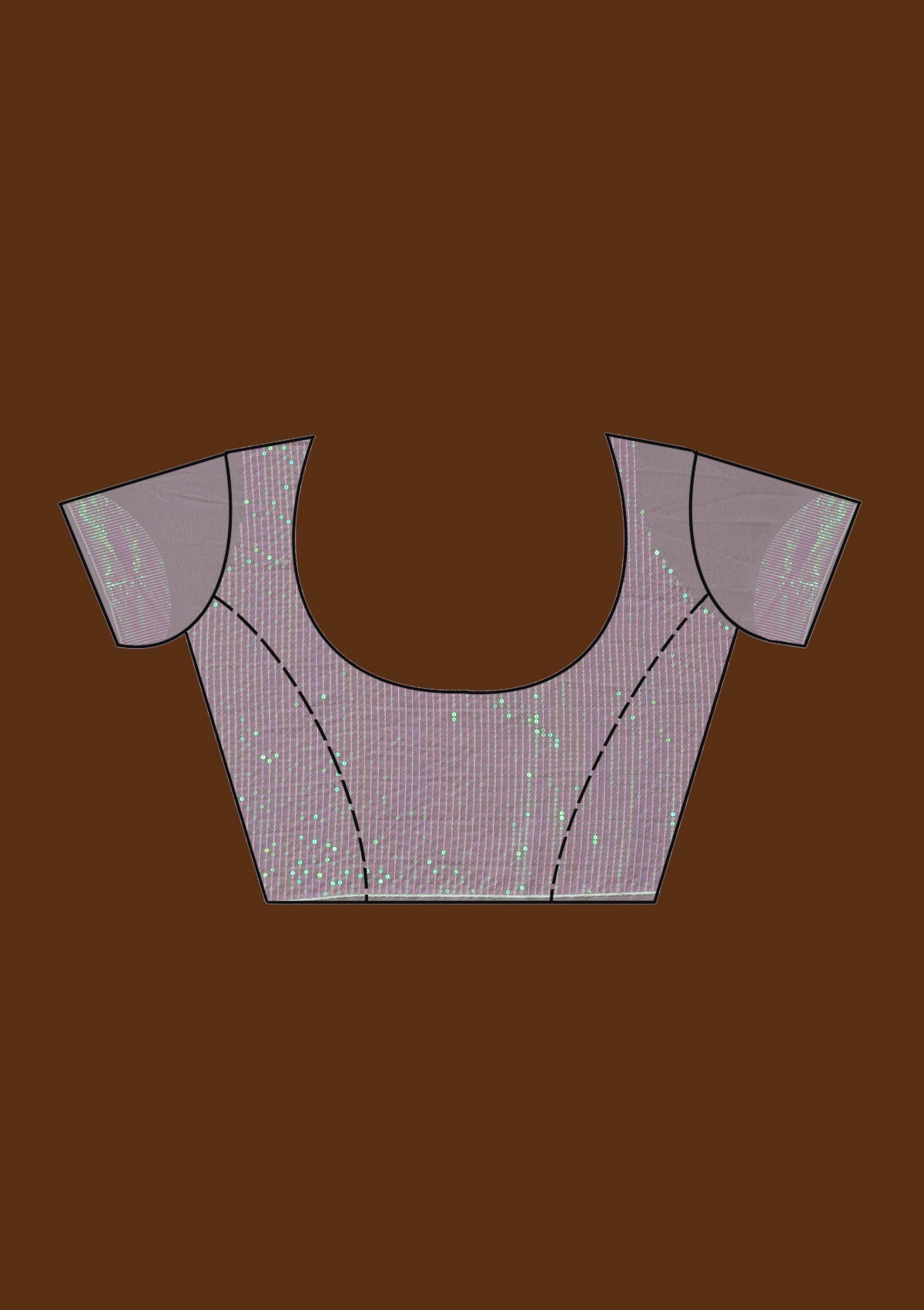 Sky Blue Sequins Georgette Designer Saree